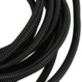 thumbnail image 7 of 25 Ft Polyethylene Split Wire Loom Conduit Tubing, Black, Flexible, Ribbed, for Automotive, 7 of 7