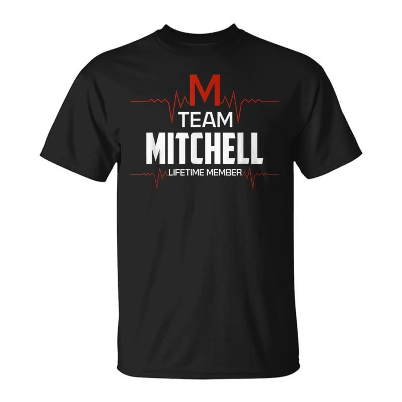 Team Mitchell Lifetime Member Surname Last Name Unisex TShirt