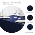 thumbnail image 3 of Mantel impermeable Veblandy, 132 x 178 cm, lino texturizado, color azul marino, 3 of 7