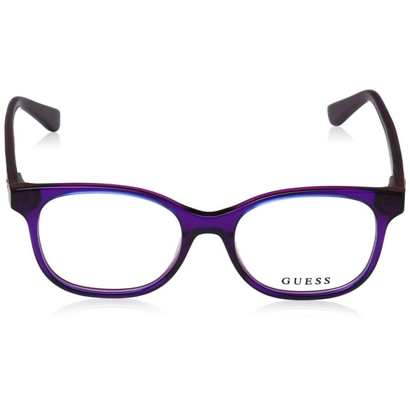 Guess GU9176 Eyeglass Frames - Shiny Violet Frame, 48 mm Lens Diameter