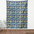 thumbnail image 4 of Ambesonne Tropic Fabric by the Yard Upholstery, Exotic Fruits and Plants, 10 Yards, Quartz and Multicolor, 4 of 5