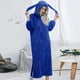 thumbnail image 2 of Sudaderas largas de manga larga con capucha para mujer, vestido largo de felpa, ropa de dormir Fridja nbo2283, 2 of 9
