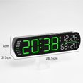 thumbnail image 3 of AFQH LED Digital Alarm Clock Temperature Humidity Date Brightness Adjustable 2 Alarms, 3 of 11