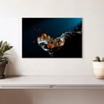 thumbnail image 2 of Elephant Stock Splash Martini Wall Art - Horizontal Canvas Wall Art - Living Room Wall Decor - Food And Drink Canvas - Black And Teal Decor - 12" x 8", 2 of 8