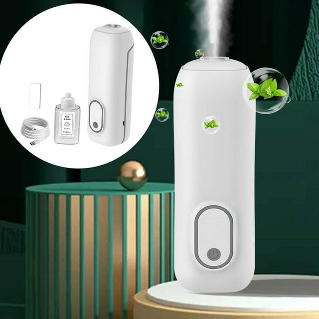 facefd Essential Oil Diffuser Home Big Capacity Nebulizing High Mist Output Gray C