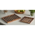 thumbnail image 2 of Kalmar Home Wood Trivets | Protects Countertops | Acacia Wood | Environmentally Friendly | Set of Two, 2 of 4