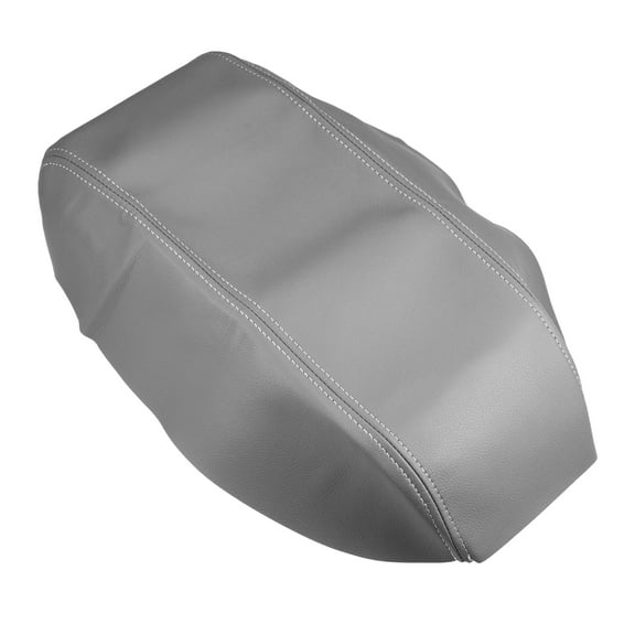 Unique Bargains Car Center Console Seat Armrest Cover Trim for Hyundai Sonata 2015-2019 Faux Leather Gray