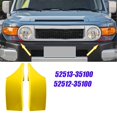 thumbnail image 4 of Placa de relleno del parachoques delantero derecho 52512-35100-F0 yuxing Cubierta de moldura inferior del faro 525 Amarillo para Cruiser 2007-2014, 4 of 5