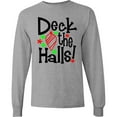 thumbnail image 3 of Inktastic Deck the Halls Christmas Ornament Long Sleeve T-Shirt, 3 of 5