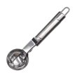 thumbnail image 1 of Cuchara para helado Cuchara para helado de acero inoxidable Cuchara anticongelante antiadherente Cuchara para alimentos de cocina con gatillo para cucharón de alimentos para hielo, 1 of 5