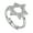 David Star Ring - B, variant on Magen Star of David Necklace Corss Pendant 925 Sterling Silver Jewish Lucky Amulet Jewelry Gifts for Women Mens Boyfriend