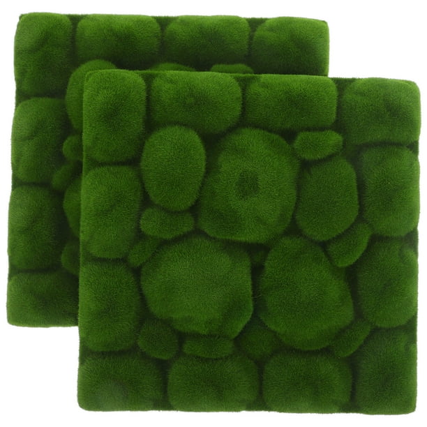 piezas de musgo artificial decorativo para césped artificial, adorno de musgo artificial para jardín, decoración de musgo sintético