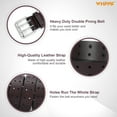 thumbnail image 5 of WHIPPY Leather Belt for Men, Mens Double Prong Casual Leather Belts for Jeans, 5 of 8