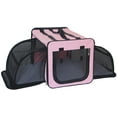 thumbnail image 2 of Pet Life ® 'Capacious' Dual-Sided Expandable Spacious Wire Folding Collapsible Lightweight Pet Dog Crate Carrier House, 2 of 7