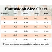 Fantaslook Eyelet Blouses for Women Dressy Casual Long Sleeve Shirts Crew Neck Fall Trendy Tops