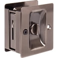 thumbnail image 2 of Premium Square Pocket Door Lock, Privacy (Bed/Bath) Latch, Clear Pack, Antique Nickel by Stone Harbor Hardware, 2 of 3