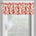 thumbnail image 2 of Ambesonne Orange Valance Pack of 2, Vintage Tropical Exotic, 42"X18", Orange White, 2 of 5