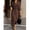 Coffee-L, variant on Coffee Dress, Long Sleeve Button Front Midi with Side Split