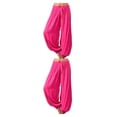 thumbnail image 3 of Pantalones de pierna ancha para descansar Qarigey Pantalones deportivos Tallas grandes Yoga Ropa de playa Rosa roja L 2Conjunto, 3 of 6