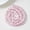 Bright material silver wire, variant on 50 Pcs Liuli Wheel Beads, 8-12mm Faceted Gold Sand Rose Pattern Glass Craft Beads with 1.5mm Hole, Loose Beads for DIY Jewelry Making Accessories (White Porcelain Pink, 6 * 8mm)
