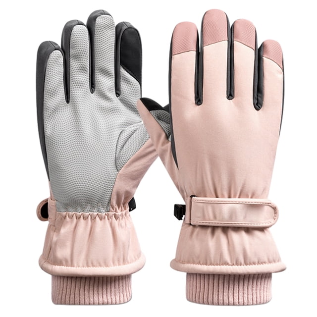 1 par de guantes de esquí para hombres y mujeres, de terciopelo de invierno, cálidos, para exteriores, para montar a caballo, senderismo, guantes de invierno impermeables 684