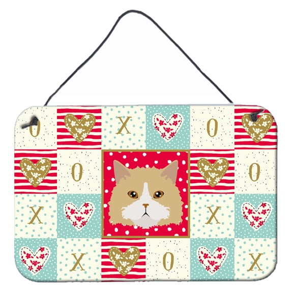 Carolines Treasures CK5140DS812 Oregon Rex Cat Love Wall or Door Hanging Prints 8x12 multicolor
