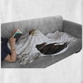 thumbnail image 6 of Winter Soft Flannel Fleece Throw Blanket, Horses in the Snow Playing Having Fun in the Forest Seasonal Animal Photography, Cozy Plush for Indoor and Outdoor Use, 70" x 90", Brown White, by Ambesonne, 6 of 6