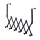thumbnail image 5 of Yuarrent Puerta trasera 6 ganchos negro soporte telescópico para puerta sin perforaciones sombrero multifunción organizador de toallas Almacenamiento y organización del hogar, 5 of 6