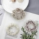 thumbnail image 3 of 4 Pcs Pearl Hair Scrunchies, Ponytail Hair Styling Elastics Ties ,pink Hair Accessories For Women And Girls, 3 of 3