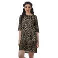 thumbnail image 1 of Moomaya Robes Courtes d'Été pour Femmes Imprimées Coupe Droite en Georgette Mousse Robe Évasée, 1 of 4