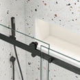 thumbnail image 4 of JimsMaison56"-60" W x 58" H Frameless Bathtub Shower Door with 5/16" (8mm) Clear SGCC Tempered Glass, Chrome Finish, 4 of 13