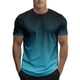 thumbnail image 1 of Tops para hombre, blusas y camisas de manga corta con cuello redondo para hombre, blusa informal de verano para hombre, blusa de manga corta con degradado y cuello redondo, blusa de poliéster para hom, 1 of 4