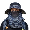 thumbnail image 4 of Sombrero de pescador Soidarity para hombre transpirable plegable ajustable color cian, 4 of 6