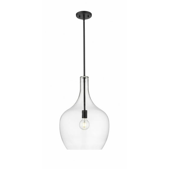 28501-MB Millennium Lighting Lamara - 1 Light Pendant-22 Inch Tall and 15 Inch Wide-Matte Black Finish