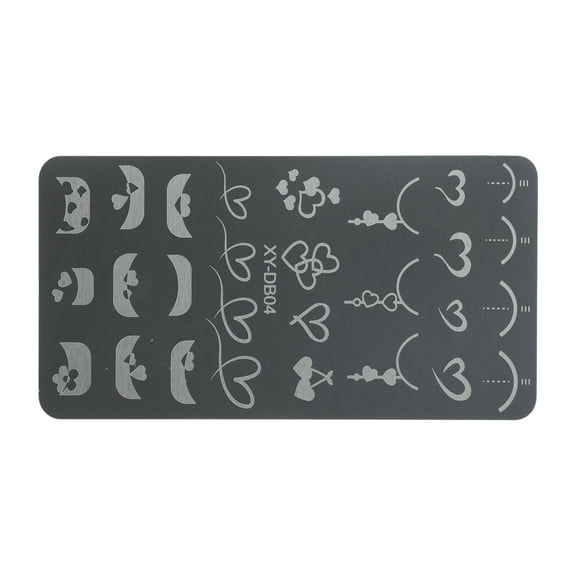 Unique Bargains 1 Pc Colorful Nail Art Stamp XY-DB04 Silver Tone