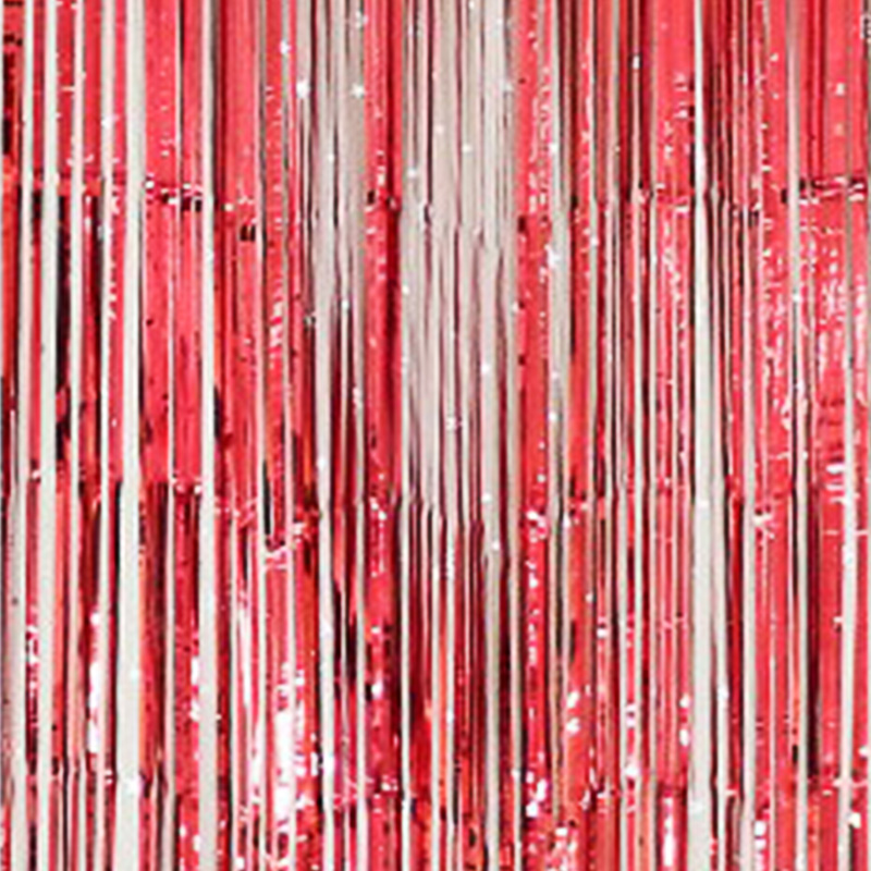 Metallic Fringe Curtain Party Foil Tinsel Home Room Stage Wall Decor Door Decoration Size1*1m