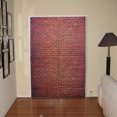 thumbnail image 5 of 49.2x78.7in Red Brick Wall Texture Door Curtain for Room Doorway, 5 of 7