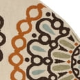 thumbnail image 5 of SAFAVIEH Veranda Axum Geometric Indoor/Outdoor Area Rug, 5'3" x 5'3" Round, Cream/Terracotta, 5 of 7
