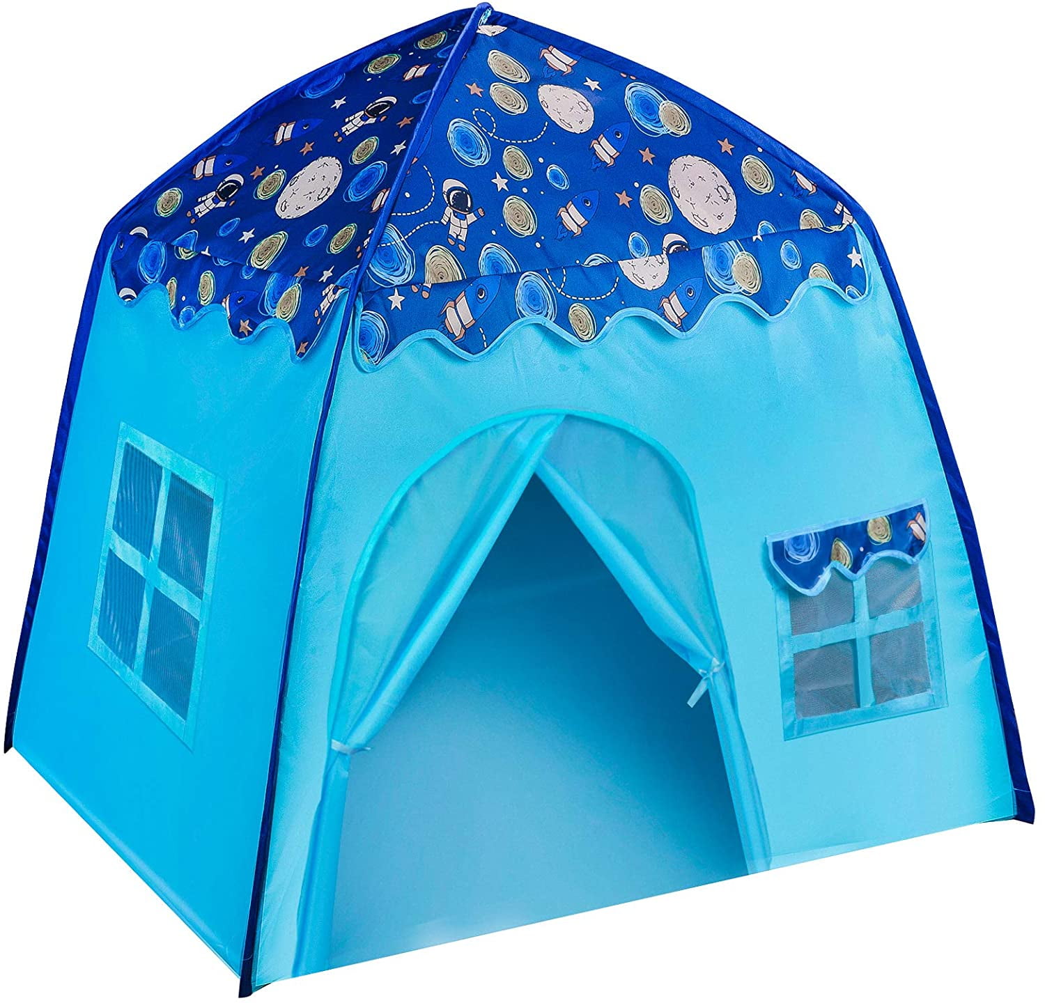 Premium Space Castle Pop Up Kids Playhouse by Wonder Space Comes with Portable Carrying Case Purple Best Indoor/Outdoor Gift for Boys and Girls Children Play Tent 