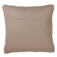 thumbnail image 3 of Saro Lifestyle Leather Chindi Design Down Filled Throw Pillow, 3 of 5