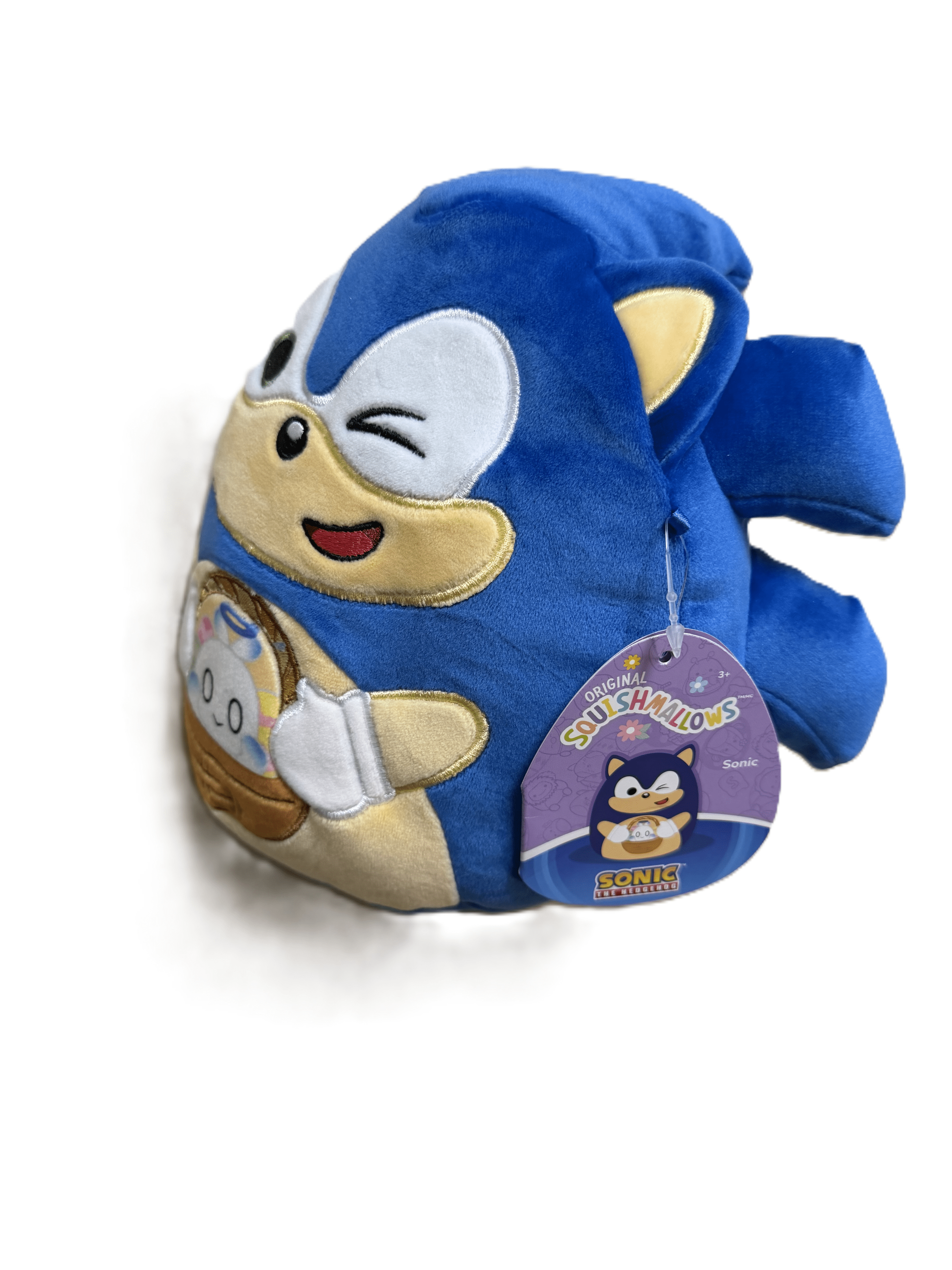 Squishmallows Original 8 Inch Sonic The Hedgehog Holding Easter