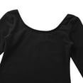 thumbnail image 6 of iiniim Girls Long Sleeve Ballet Dance Gymnastics Leotard Dress with Tutu Skirt Ballerina Dancewear Black 3, 6 of 7