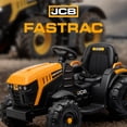 thumbnail image 3 of Licensed JCB Kids Ride on Tractor, 24 Volt Electric Ride on Car Toy for Big Kids Boys with Trailer & Remote - Yellow, 3 of 9