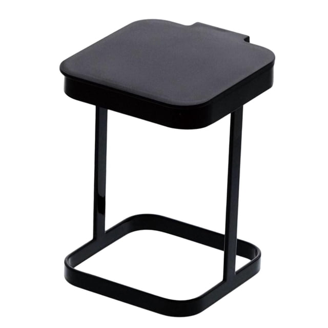 Soporte para bolsas de basura pequeñas, soporte para bolsas de basura de escritorio, organizador para bolsas de basura Negro