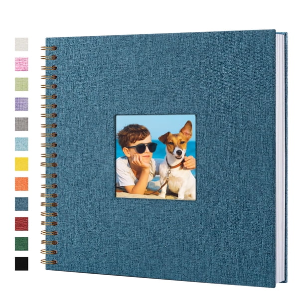 Álbum de Fotos Scrapbook Yopih de Lino 30x30 cm 80 Páginas