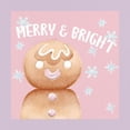 thumbnail image 3 of Allen, Kimberly 15x15 Black Modern Framed Museum Art Print Titled - Gingerbread Man Merry And Bright, 3 of 5