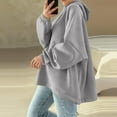 thumbnail image 5 of hotojiny Oversized Sweatshirt for Women Casual Long Sleeve Thermal Shirts Windproof Loose Fit High Low Pullover Fall Fashion Tops, 5 of 5