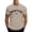 Khaki, variant on Shirts For Men Fashion Raglan Sleeve Letter Print Short Sleeve Crew Neck Graphic Trend Bottoming Shirt