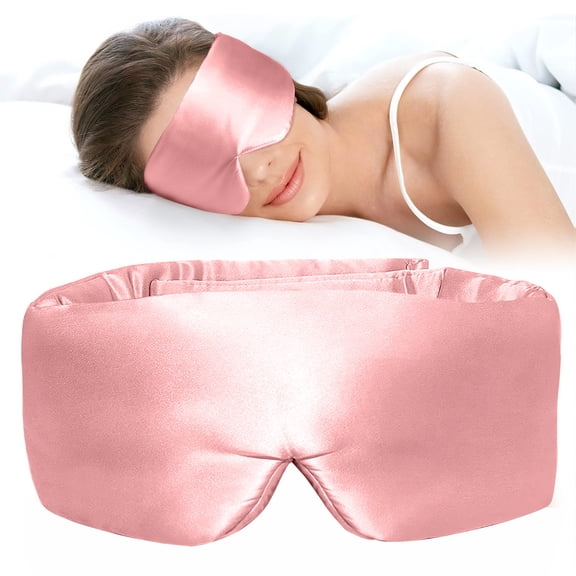 FACEMOON 22 Momme Mulberry Silk Sleep Eye Mask, Padded Comfort, Breathable Light‑Blocking Design