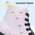 thumbnail image 2 of Apakowa Girls Ankle Boots Lace Up Waterproof Combat Shoes With Side Zipper (Toddler/Little Kid/Big Kid), 2 of 8